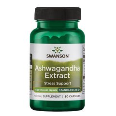 Swanson Ashwagandha Extract 450 mg 60 капсул Ашваганда