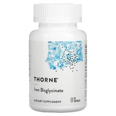 Thorne Iron Bisglycinate 60 капсул Залізо