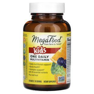 MegaFood Kids One Daily 30 табл Мультивітаміни для дітей