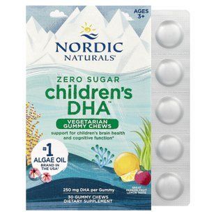 Nordic Naturals Children's DHA Zero Sugar 250 mg 30 жевательных таблеток Омега-3 для детей