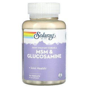 Solaray MSM & Glucosamine 90 капсул MSM (Сірка)