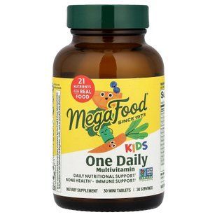 MegaFood Kids One Daily 30 таб Мультивитамины для детей