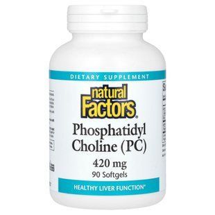 Natural Factors Phosphatidyl Choline (PC) 420 mg 90 капс. Холин (В-4)
