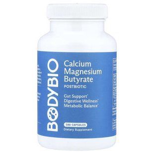 BodyBio Calcium Magnesium Butyrate 100 капсул Мінеральні комплекси