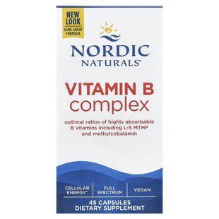 Nordic Naturals Vitamin B Complex 45 капсул Комплекс вітамінів групи В