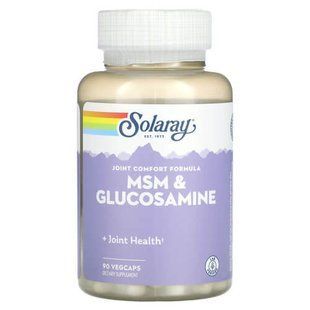 Solaray MSM & Glucosamine 90 капсул MSM (Сірка)
