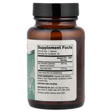 Dr. Mercola Saw Palmetto 320 mg 30 capsules Со Пальметто