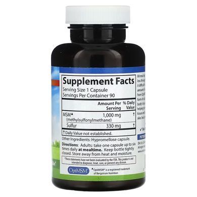 Carlson MSM Sulfur 1,000 mg 90 caps MSM (Сера)