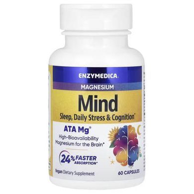 Enzymedica Magnesium Mind 350 mg 60 капсул Магній