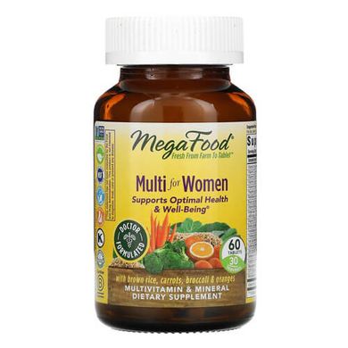 MegaFood Multi for Women 60 таб Витамины для женщин