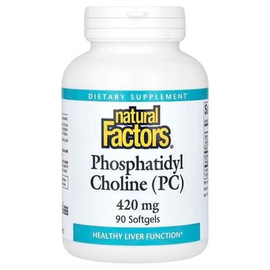 Natural Factors Phosphatidyl Choline (PC) 420 mg 90 капсул Холін (В-4)