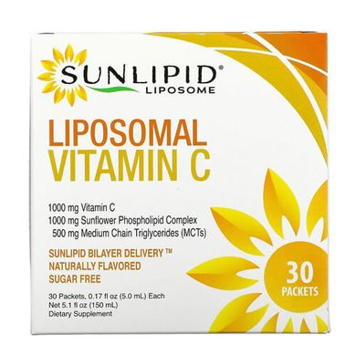 SunLipid Liposomal Vitamin C 30 пакетиков  Витамин С