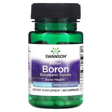 Swanson Boron Albion Glycine 6 mg 60 капс. Другие минералы