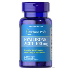 (Тріснуті капсули) Puritan's Pride Hyaluronic Acid 100 mg 60 капс Гіалуронова кислота