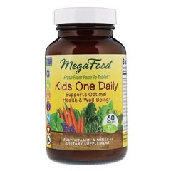 MegaFood Kids One Daily 60 табл Комплекс мультивітамінів для дітей