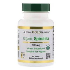 California Gold Nutrition Spirulina 60 табл