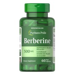 Puritan's Pride Berberine 500 mg 60 капсул Берберин