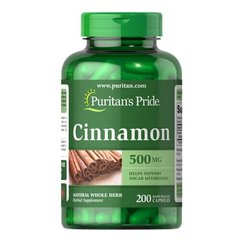 Puritan's Pride Cinnamon 500 mg 200 капсул