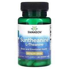 Swanson Suntheanine L-Theanine 200 mg 60 капсул Теанін
