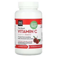 Vibrant Health Plant-Based Vitamin C 60 капс. Витамин С