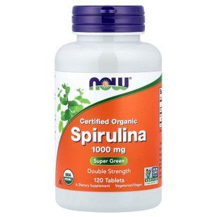 NOW Spirulina 1000 mg 120 tab Спирулина