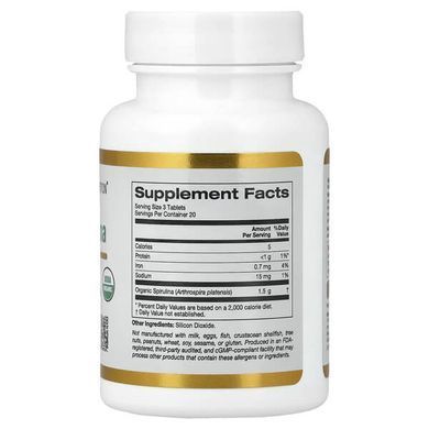 California Gold Nutrition Organic Spirulina 60 таблеток Спіруліна
