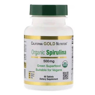 California Gold Nutrition Spirulina 60 таб Спирулина