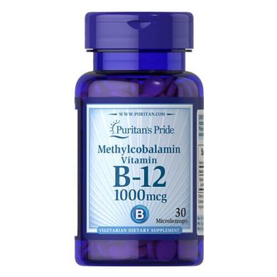 Puritan's Pride Methylcobalamin Vitamin B-12 1000 mcg 30 таб Витамин B-12