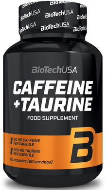 BioTech USA Caffeine + Taurine 60 капсул Кофеин