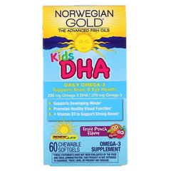 Renew Life Kids DHA 60 Chewable Softgels Омега-3