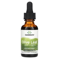 Swanson Olive Leaf Liquid Extract 29.6 ml Оливкове листя