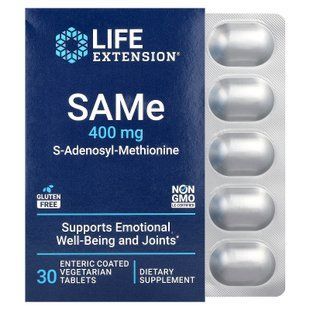 Life Extension SAMe 400 mg 30 таблеток SAM-e
