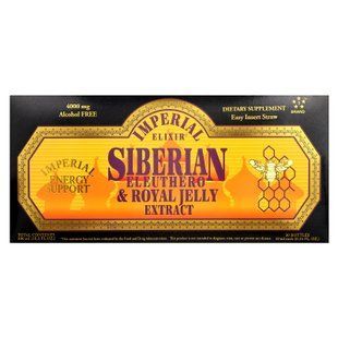 Imperial Elixir Siberian Eleuthero & Royal Jelly Extract 30 флаконів по 10 мл Женьшень