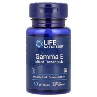 Life Extension Gamma E Mixed Tocopherols 60 рідких капсул (02.2027) Вітамін Е