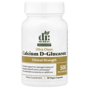 Dr. Murray's Calcium D-Glucarate 500 mg 30 рослинних капсул Кальцій