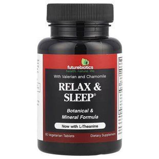 Futurebiotics Relax & Sleep with L-Theanine 60 Vegetarian Tablets Теанин