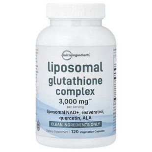 Micro Ingredients Liposomal Glutathione Complex 120 рослинних капсул Глутатіон