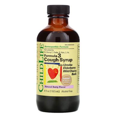ChildLife Formula 3 Cough Syrup 118.5 мл Другие добавки для детей