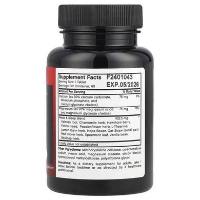 Futurebiotics Relax & Sleep with L-Theanine 60 Vegetarian Tablets Теанин