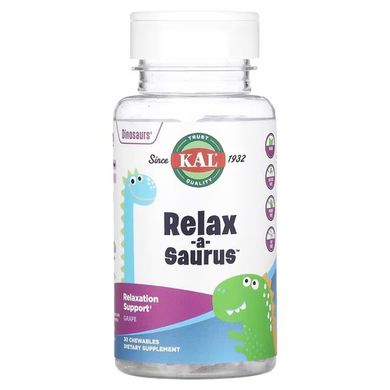 KAL Relax-a-Saurus 30 жевательных таблеток Другие добавки для детей
