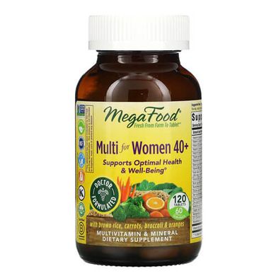 MegaFood Multi for Women 40+ 120 табл. Витамины для женщин