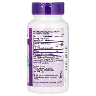 Natrol Melatonin slow release 1 mg 90 таблеток Мелатонін