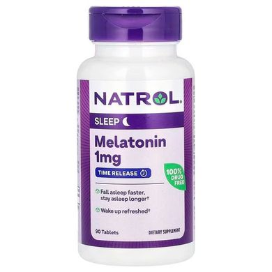 Natrol Melatonin slow release 1 mg 90 табл. Мелатонин