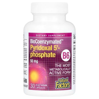 Natural Factors B6 Pyridoxal 5'-Phosphate 50 mg 30 капсул Вітамін B-6