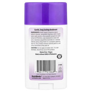 NutriBiotic Deodorant Lavender 75 грам Дезодоранти та Антиперспіранти