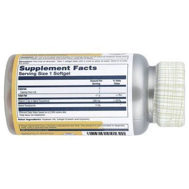 Solaray Vitamin E 50 рідких капсул Вітамін Е