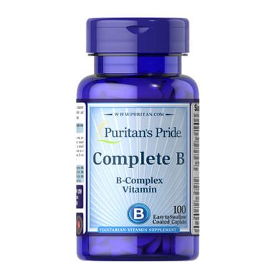 Puritan's Pride Complete B 100 таб Комплекс витаминов группы В