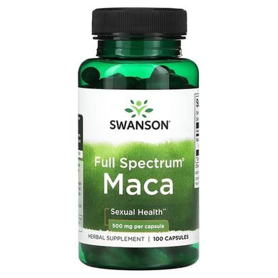 Swanson Maca Full Spectrum 500 mg 100 капс. Мака