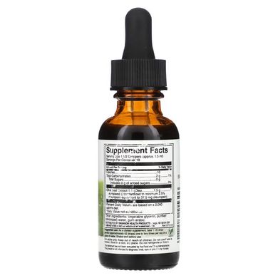 Swanson Olive Leaf Liquid Extract 29.6 мл Оливковые листья