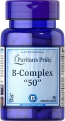 Puritan's Pride Vitamin B-50 Complex 50 Капс Комплекс витаминов группы В